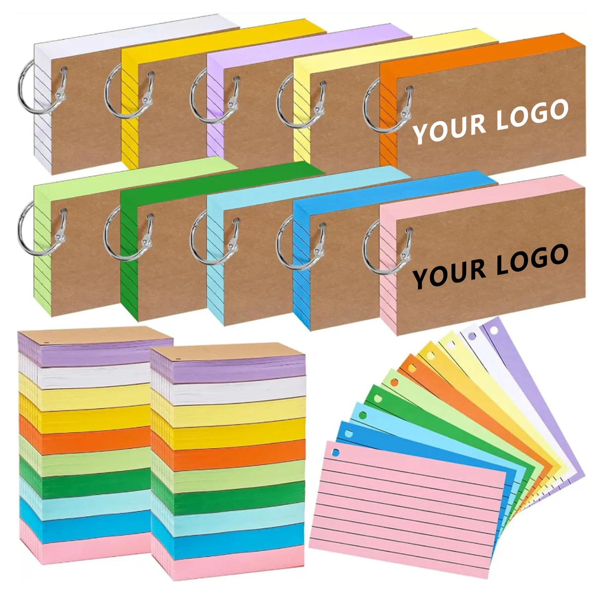 Colored Paper Index Cards 1