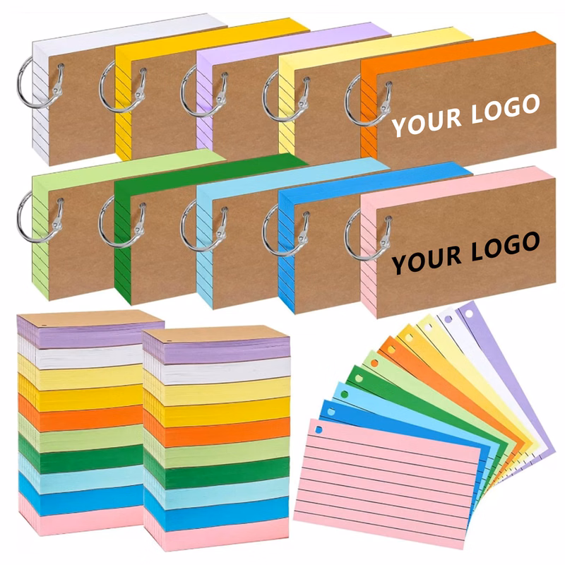 Colored Paper Index Cards