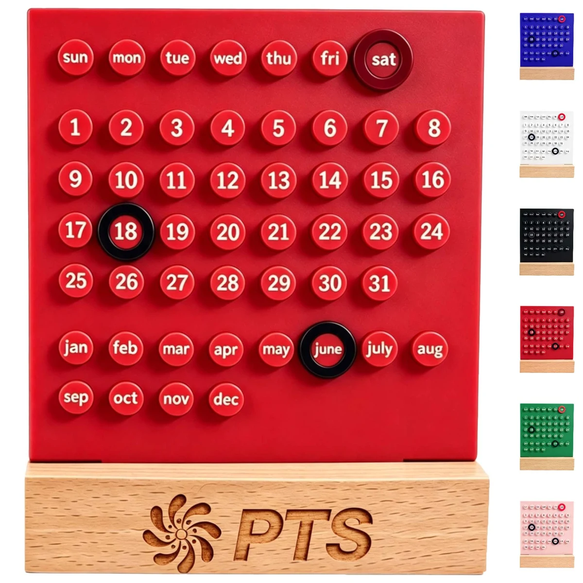 Wooden Desk Perpetual Calendar 1