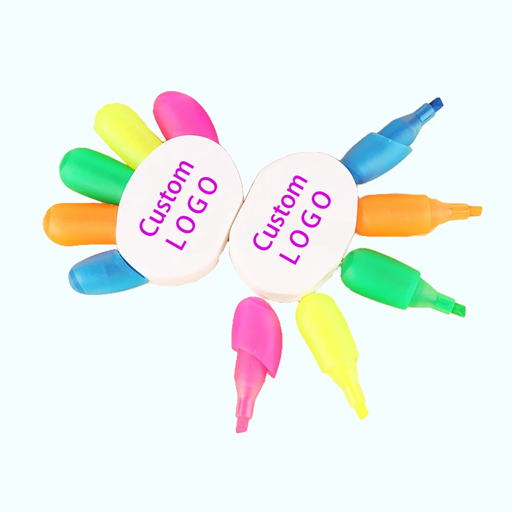 5 Color Hand Shape Highlighter Pens 1