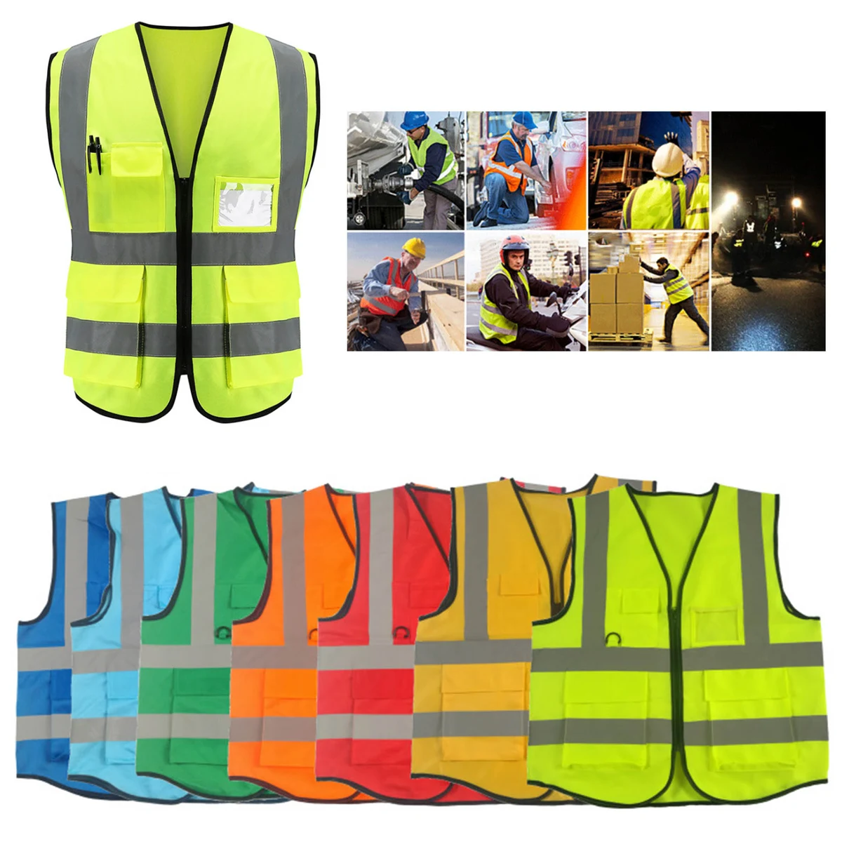 Customizable Reflective Safety Vest 1