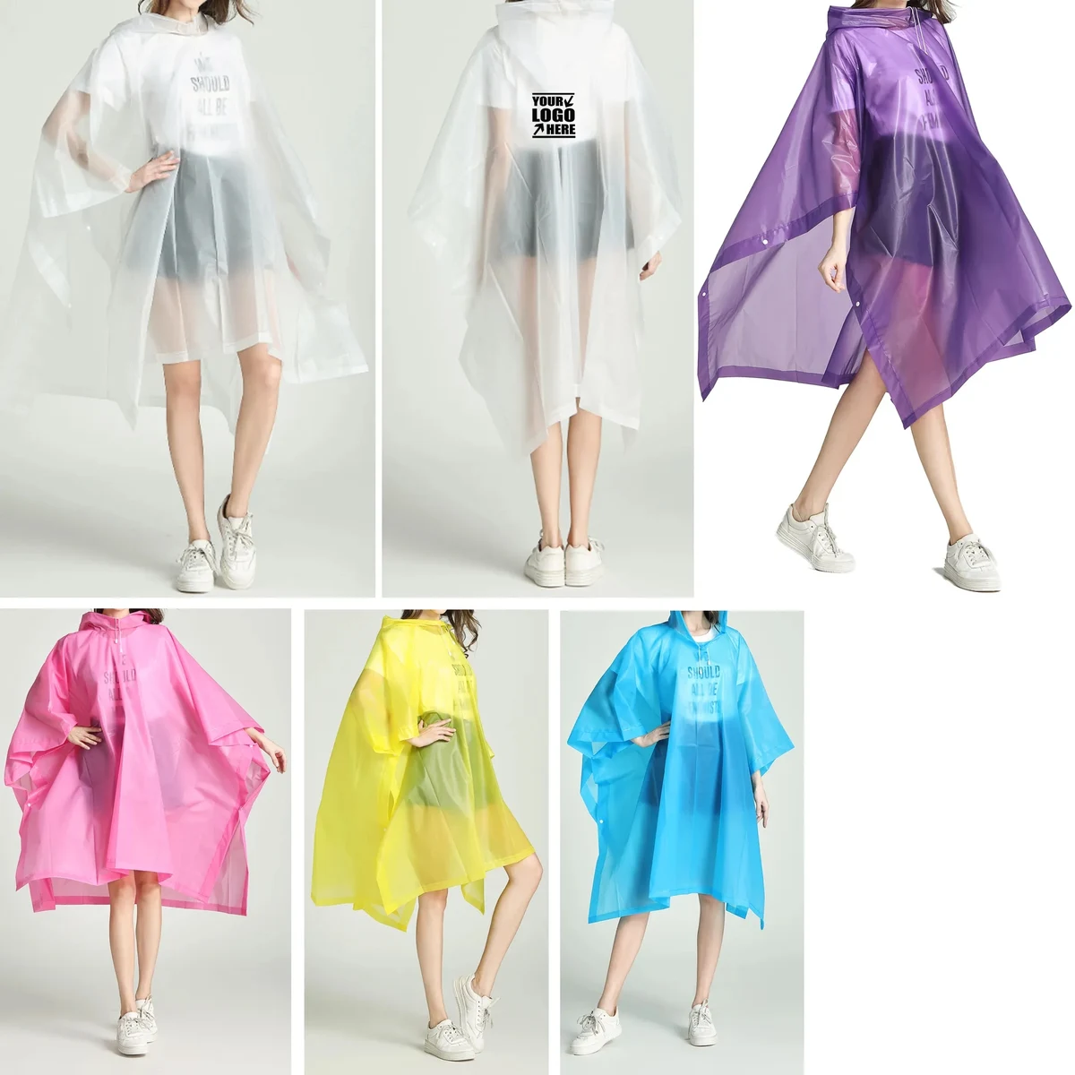 Adult EVA Rain Poncho 1