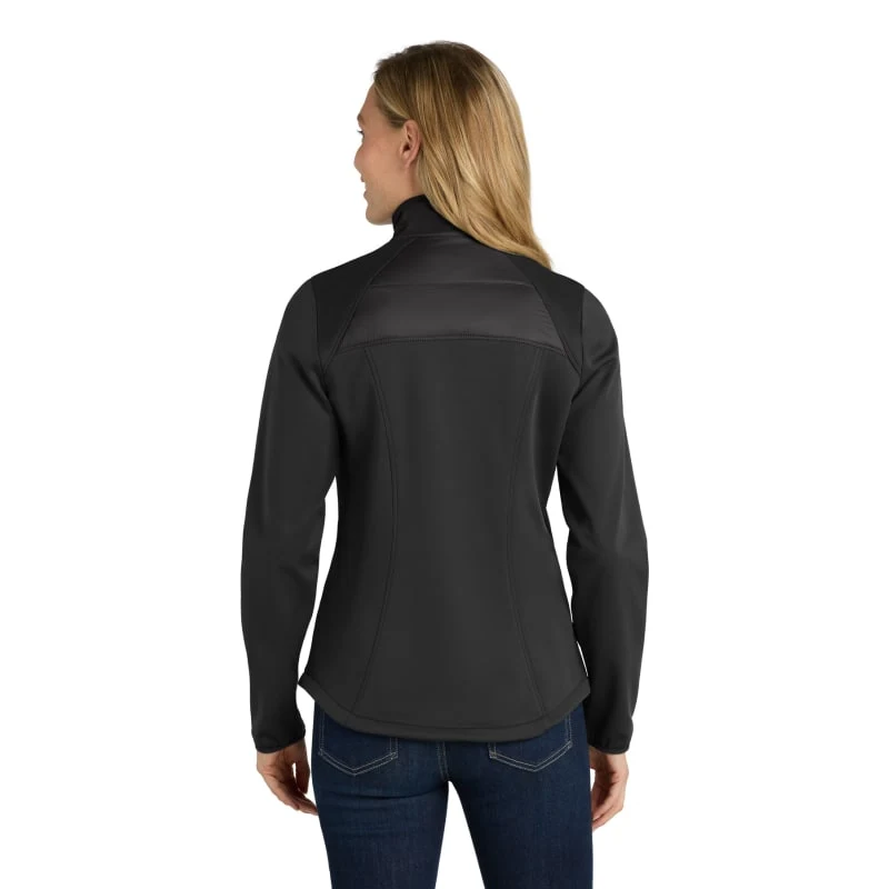 Port Authority Women's Hybrid Soft Shell Jacket. 1