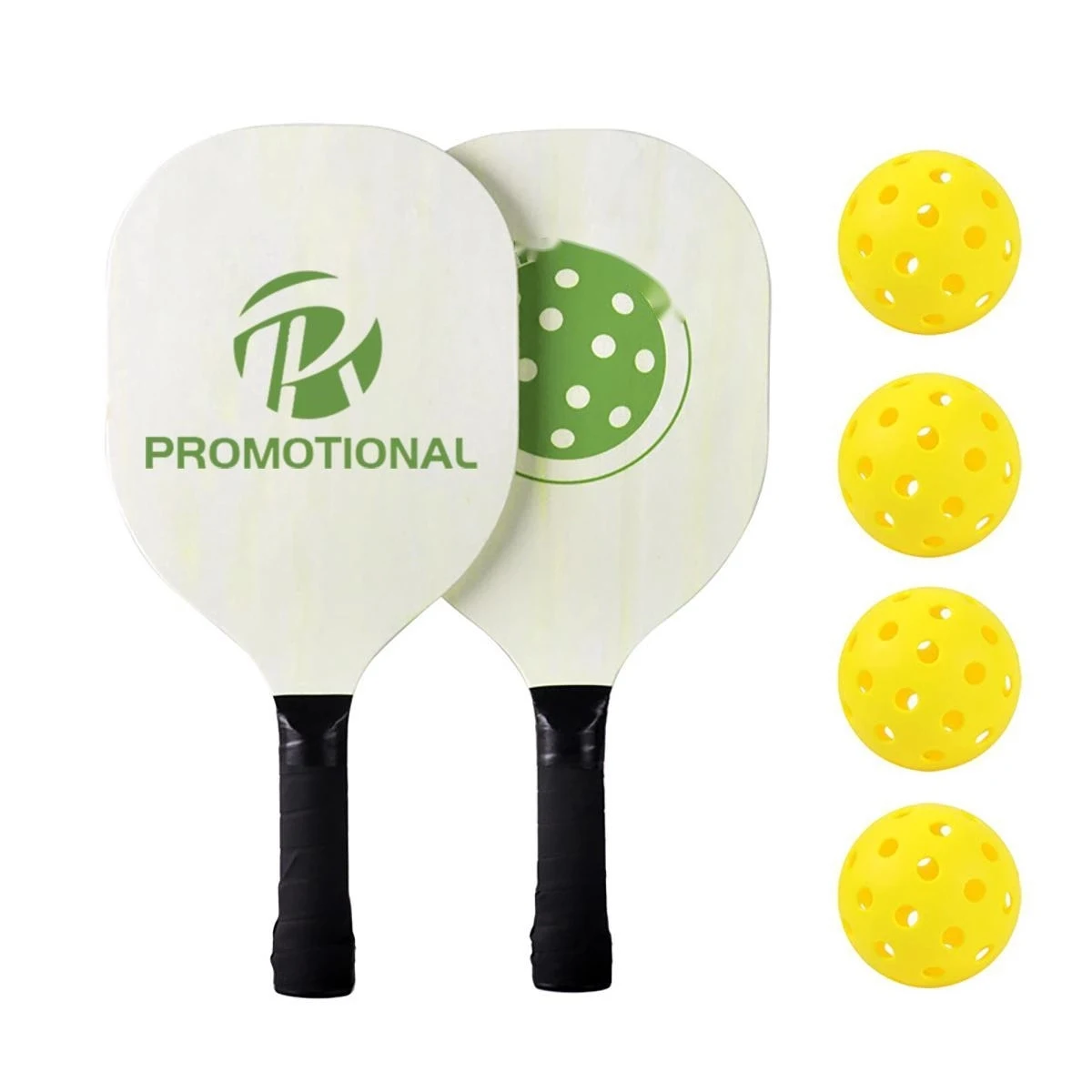 Custom Wooden Pickle Ball Paddles Set With Carrying Bag 1
