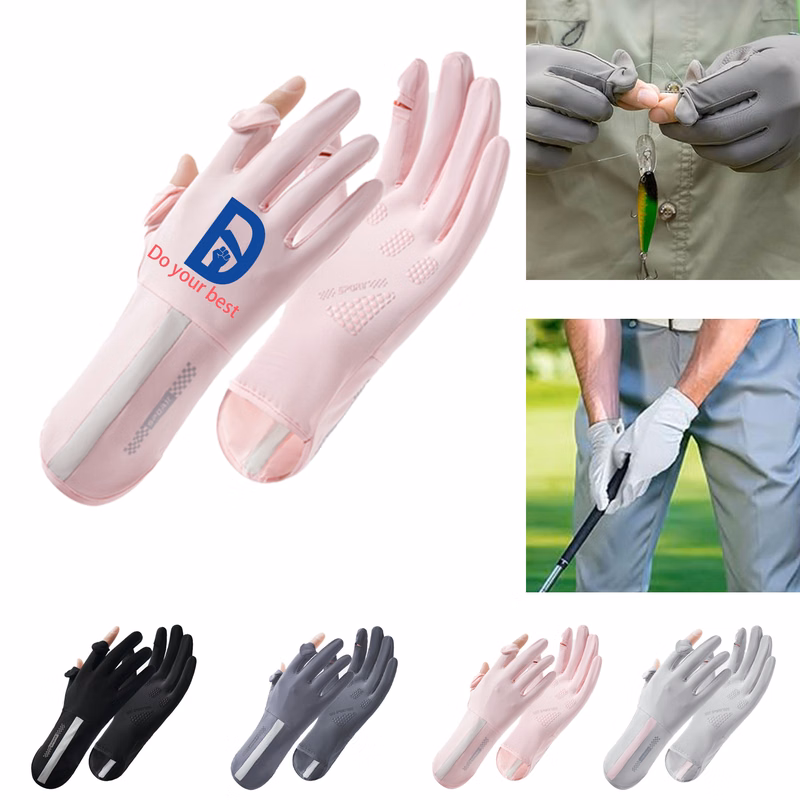Full Finger Touchscreen Non Slip Sun Protection Gloves MOQ 50