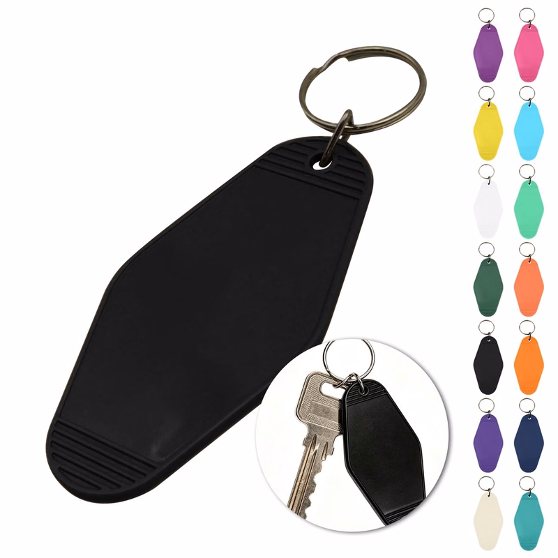 Lightweight Geometric Plastic Key Tag