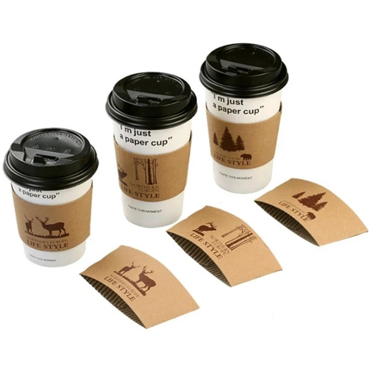 DRINKWARE BAR COFFEE Kraft paper cup sleeves 1