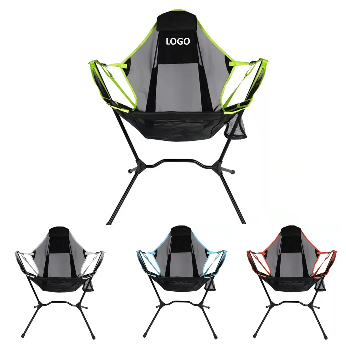 Foldable Mesh Outdoor Rocking Chair 1