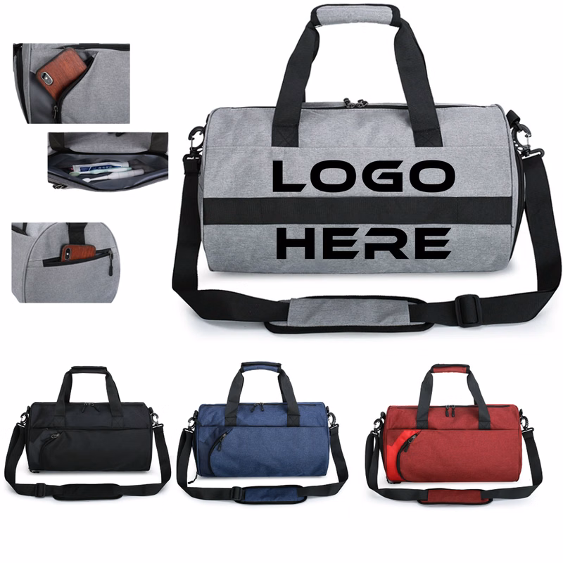 Solid Color Multifunctional Travel Gym Bag