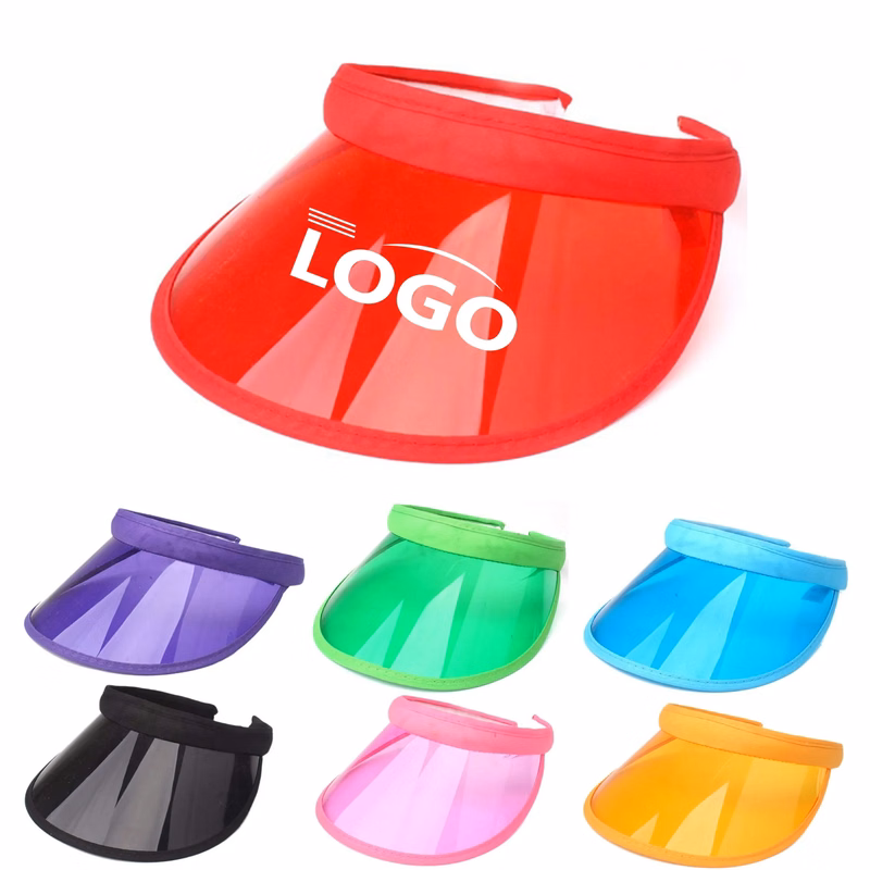 Unisex PVC Clear Sun Visors Cap