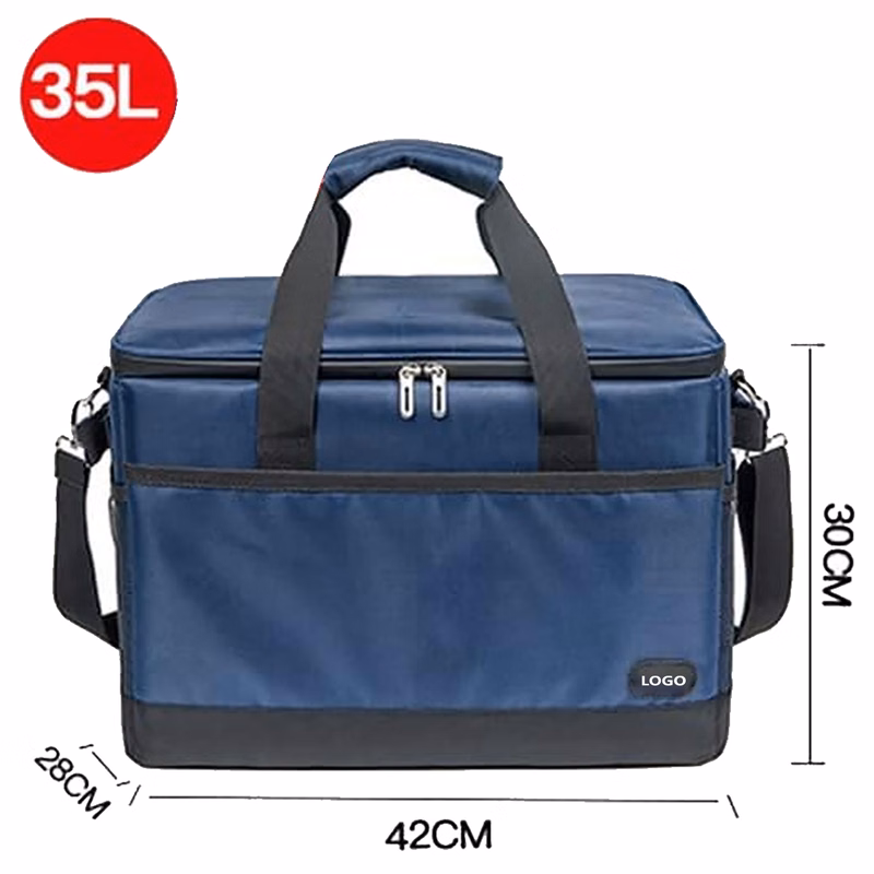 LARGE COOLER LUNCH BAG- BLUE, 35L