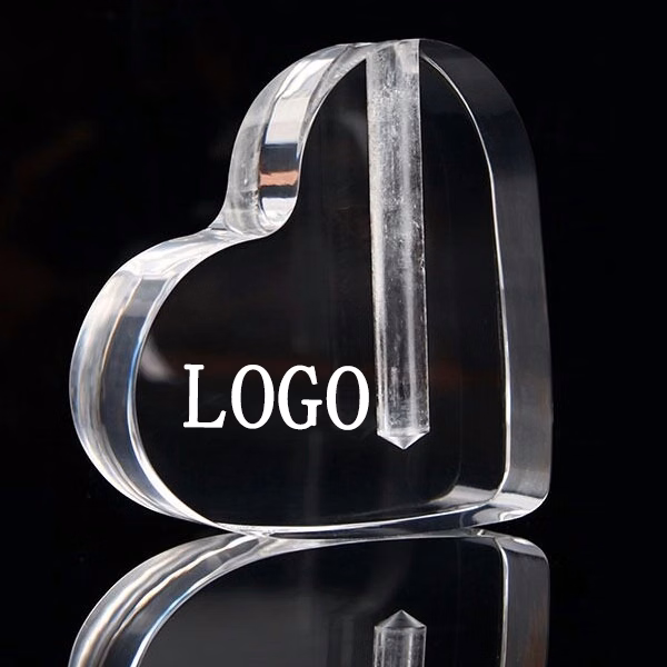 Heart Shaped Crystal Vase