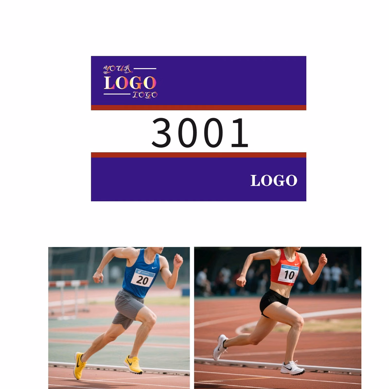 MOQ 10 pcs Waterproof Running Bibs