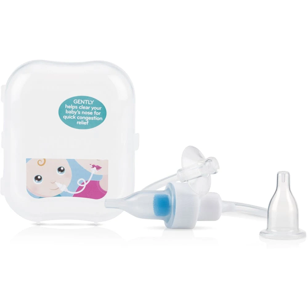Nuby Breathe-eez Nasal Aspirator - 4 Filters Travel Case 1