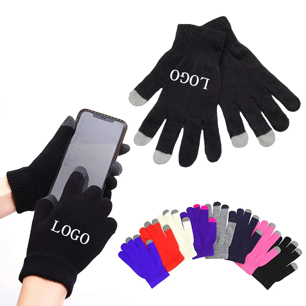 Acrylic Touchscreen Gloves MOQ100PCS 1