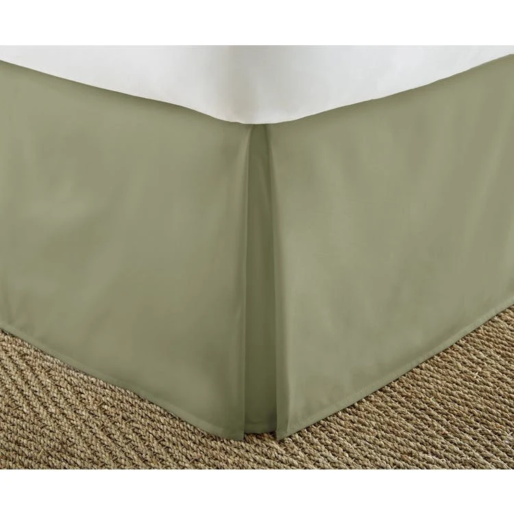 Premium Bed Skirts - Sage King Pleated 1