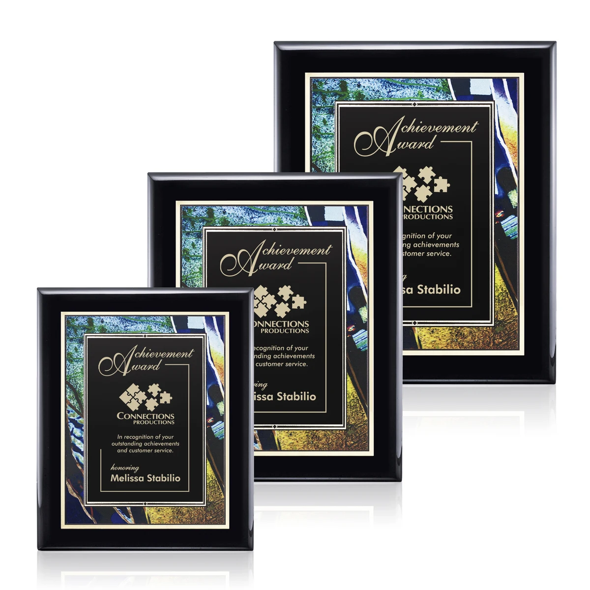 Oakleigh/Verdi Plaque - Black Finish 1