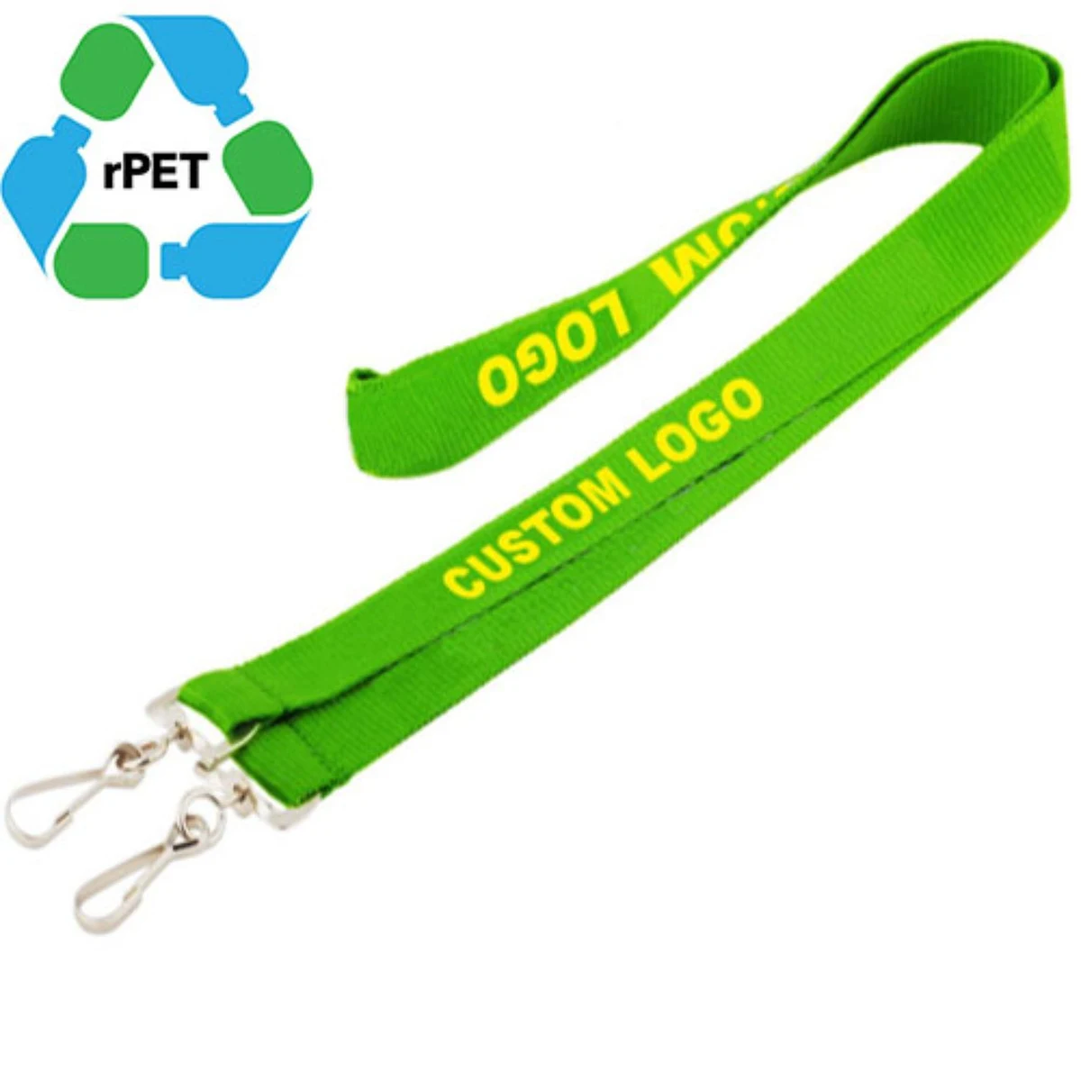 Recycled PET Eco-friendly Double Ended Lanyard 1
