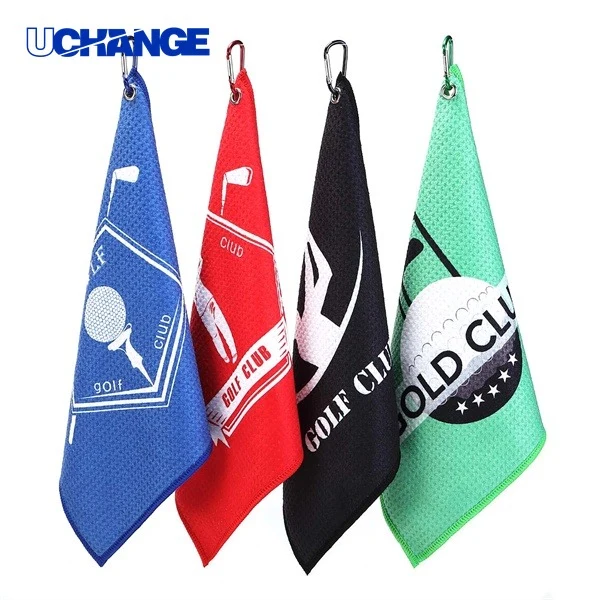 Full Color Microfiber Waffle Golf Towel Rag 1