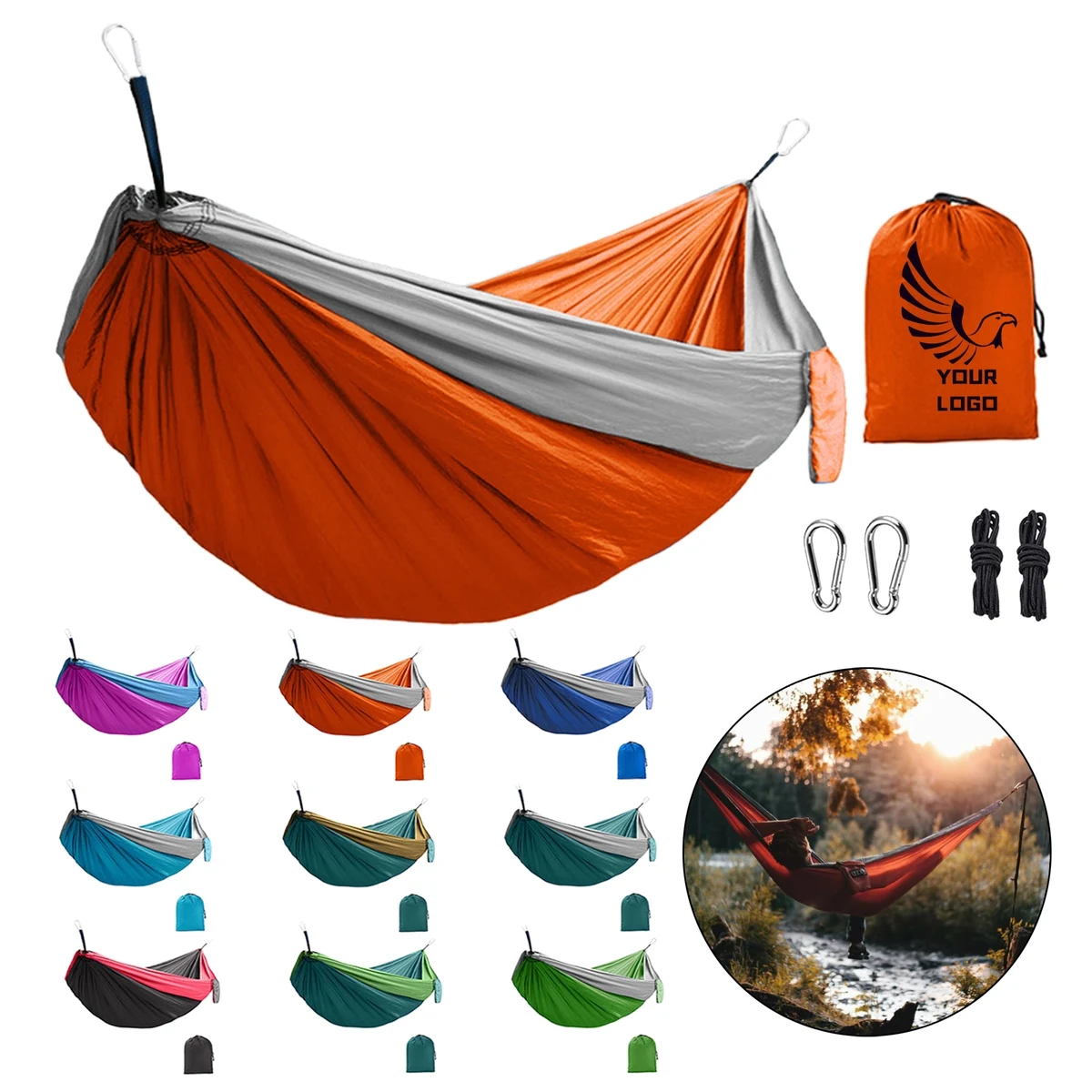 MOQ50 Large Camping Portable Hammock 1