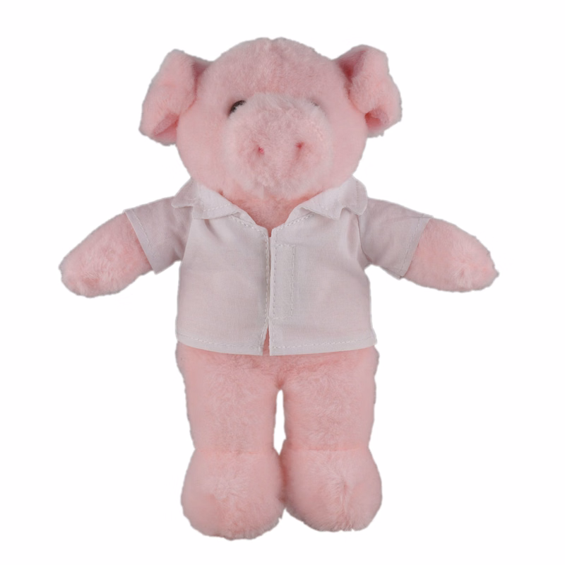 Soft Plush Stuffed Pig in doctor's jacket.