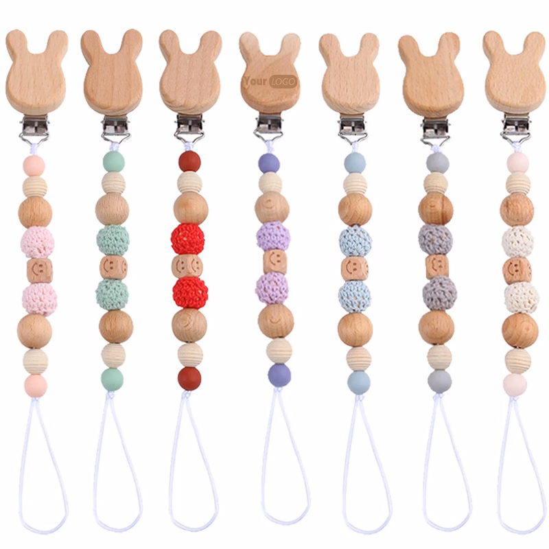 Cartoon Rabbit Beech Pacifier Chain