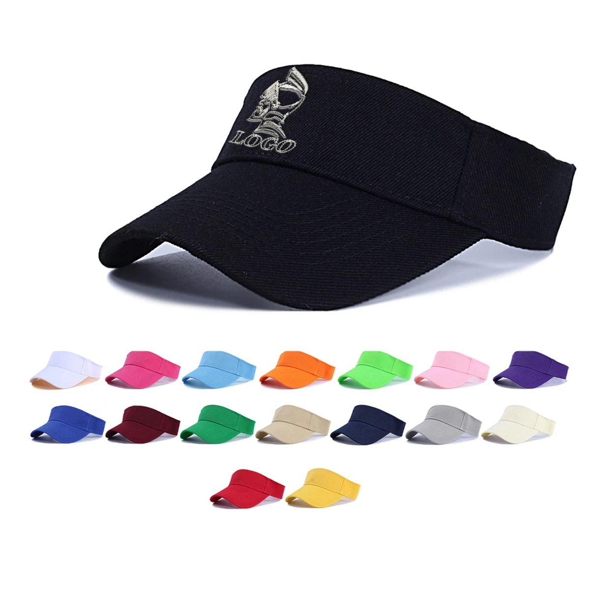 Wide Brim Sun Protection Sports Visor Cap 1