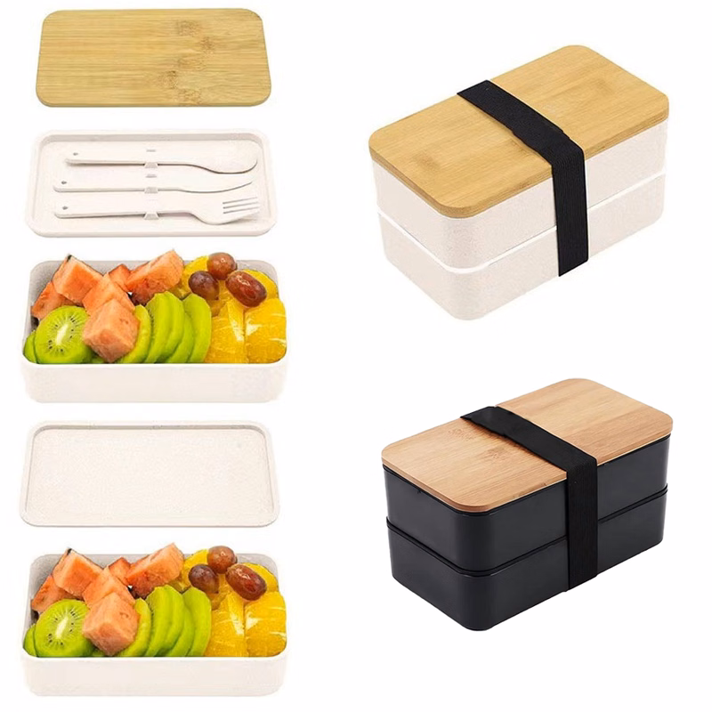 Double-Layer Large-Capacity Microwave Student Bento Box