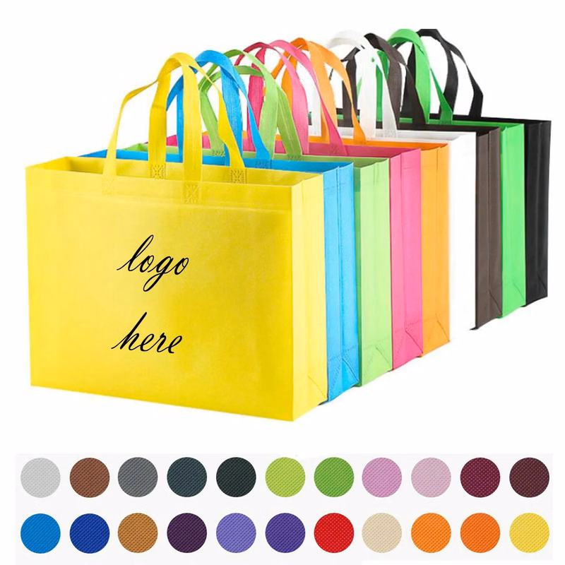 Foldable Large Colorful Reusable Grocery Shopping Bags