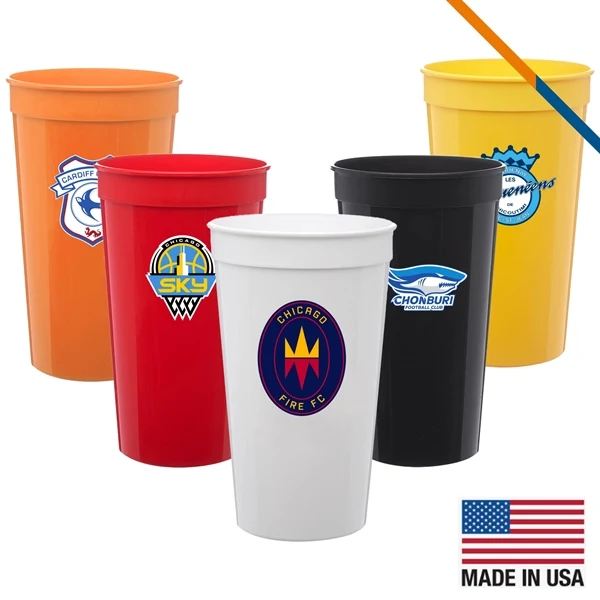 Custom 32 oz BPA-Free Plastic Stadium Cup — Premium Events & Party Giveaway 1