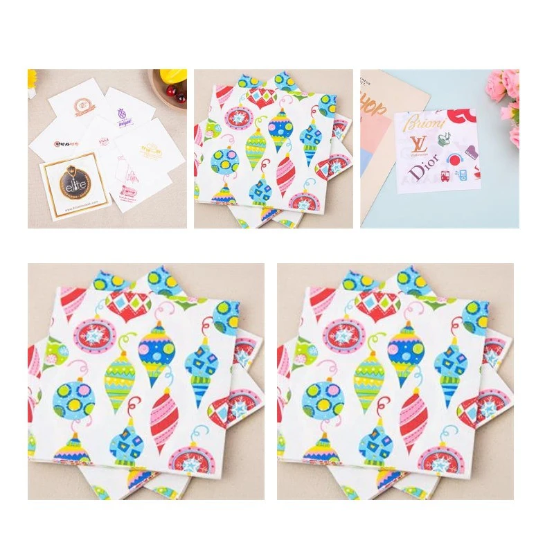 Full Color Imprint Disposable Beverage Napkin 1