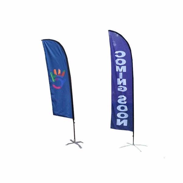 Flutter Feather Flags with X Stand-single