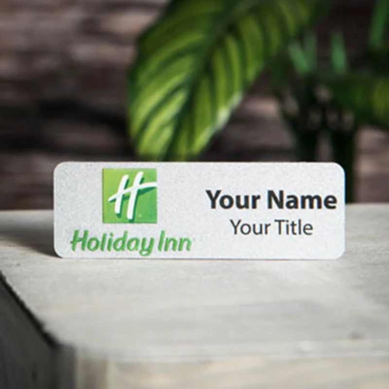 Custom Printed 1" X 3" Rectangle Name Badges 1