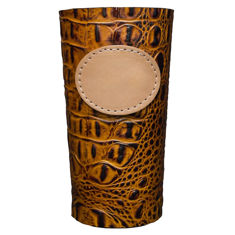 FRIO Genuine Leather Cup Wrap with Custom Badge 1