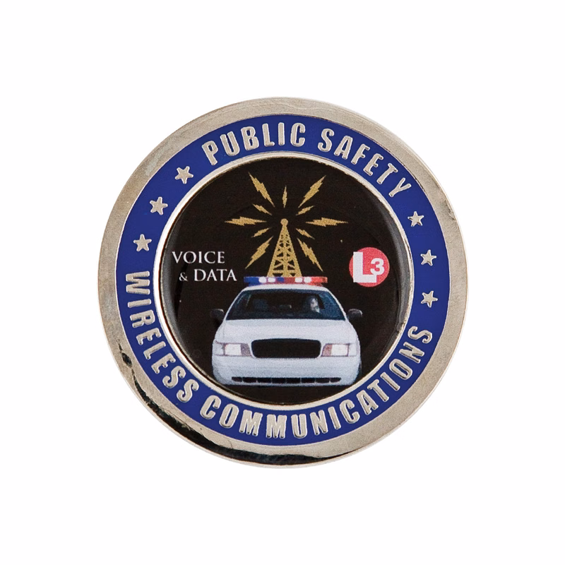 Brass Challenge Coin Nickel Plating 1.75"