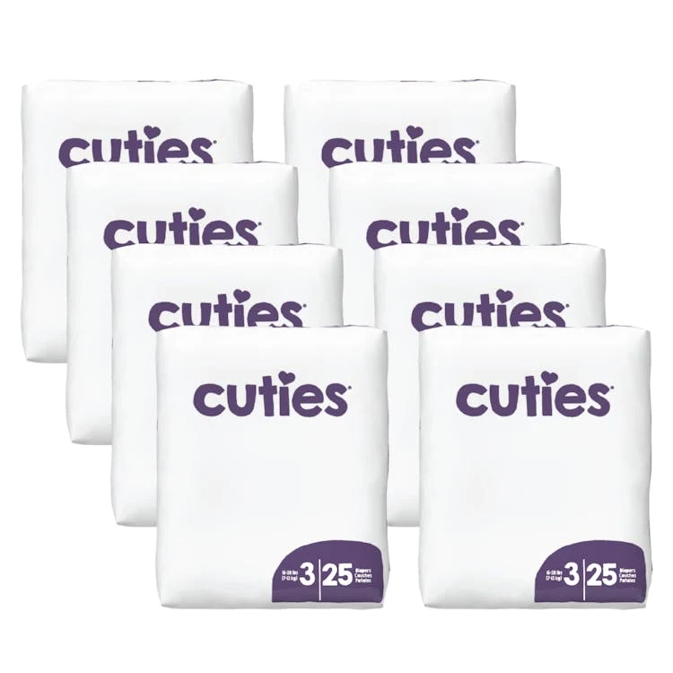 Cuties Diapers - Size 3 16-28 lbs. 200 Diapers 1