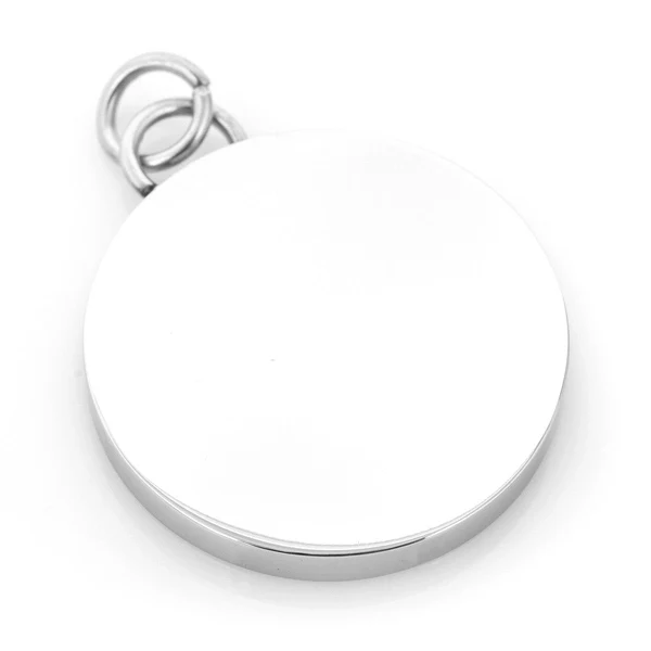 Stainless Steel Engraveable Round Infinity Pendant 1