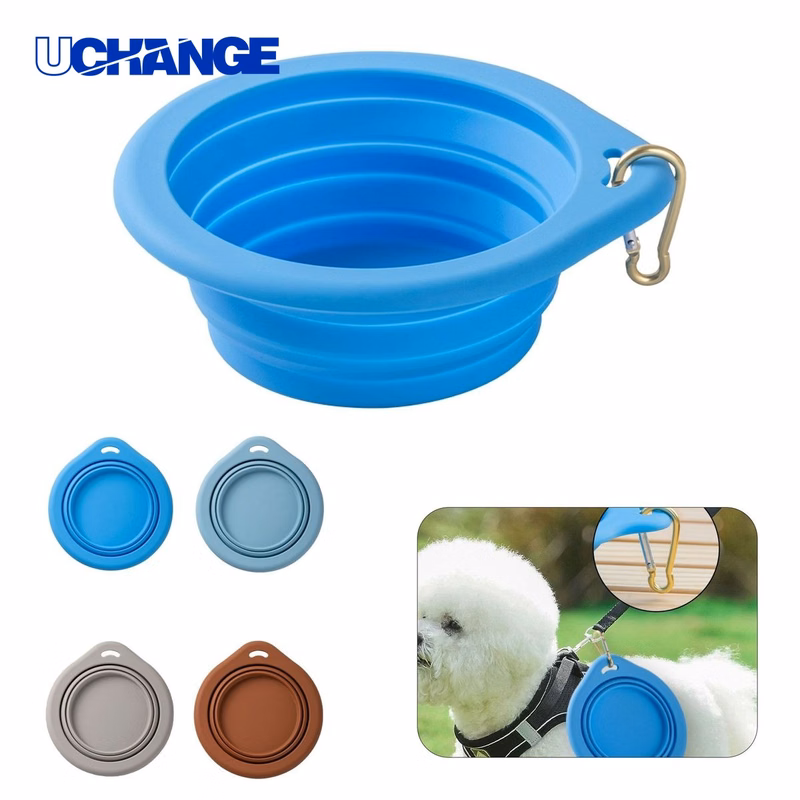 11.8oz Foldable Soft Silicone Dog Bowl Dish