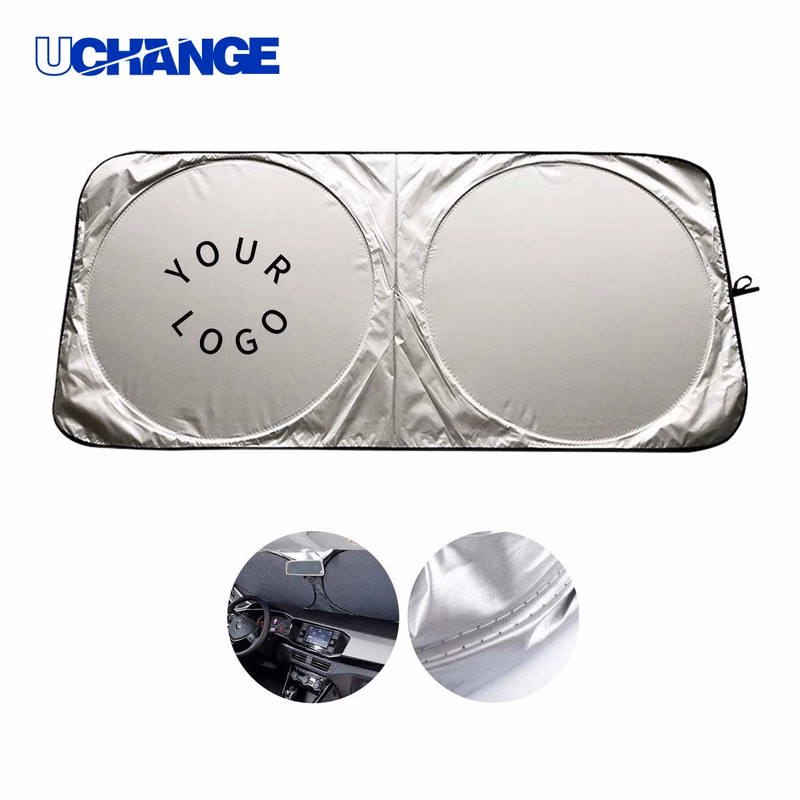 Foldable Car Shade Silver Coated Sun Block for Vehicle Use