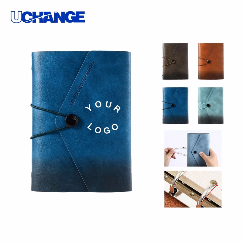 PU Leather Notebook Journal Refillable Pages Soft Cover