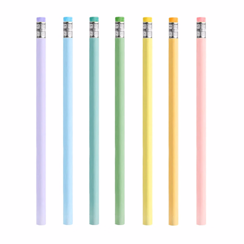 Wooden Triangular Graphite Pencil with Eraser Tip