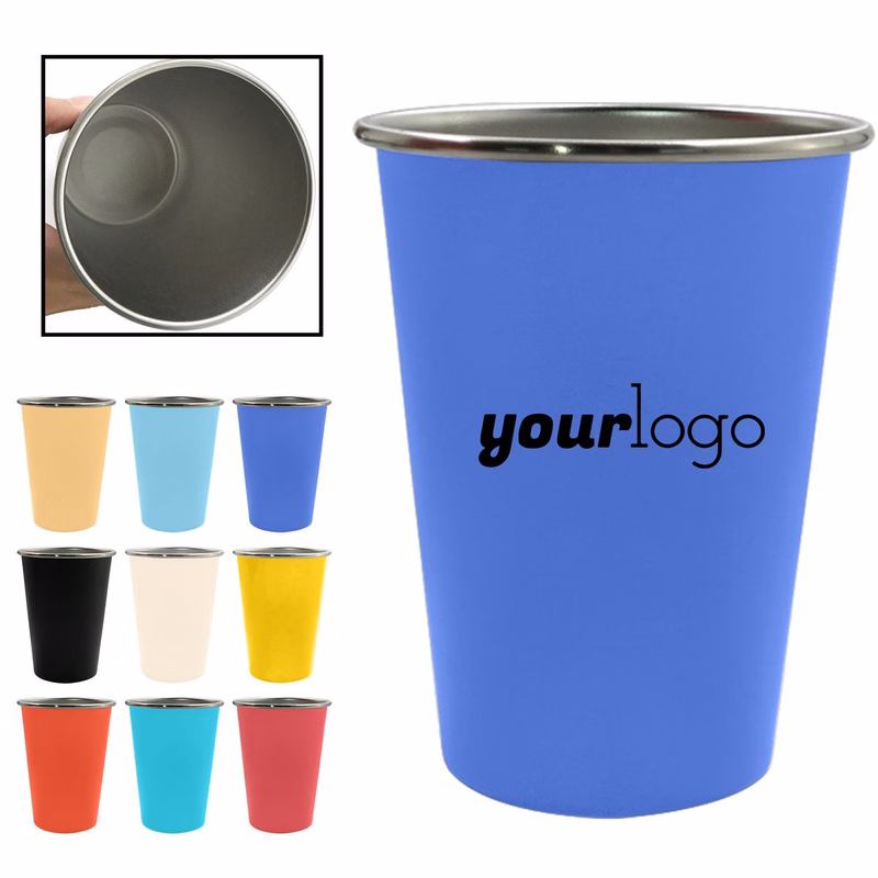 12oz Stainless Steel Reusable Camping Cup