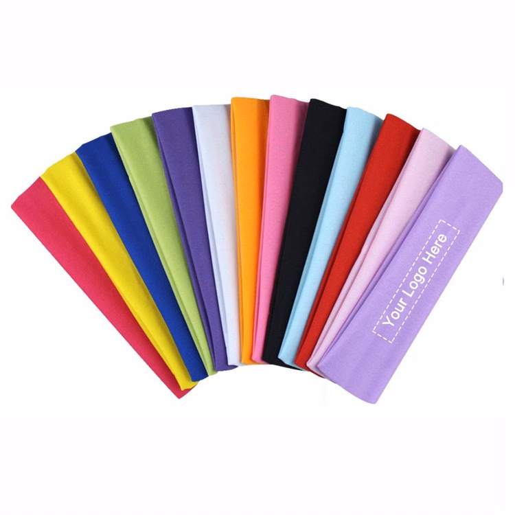 Stretch Yoga Cotton Headbands Sweatband
