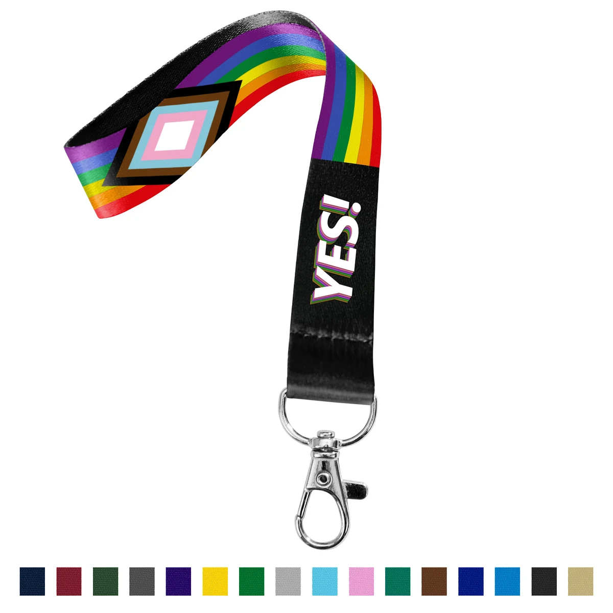 3/4" Full Color Sublimated Wrist Keychain Lanyard 1