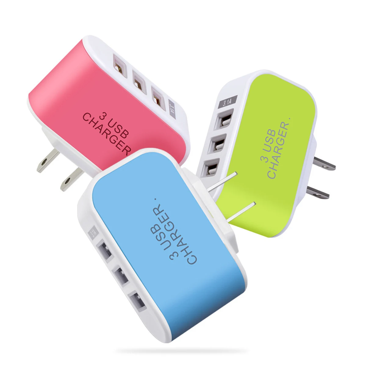 Portable Quick 3 Port USB Charger 1
