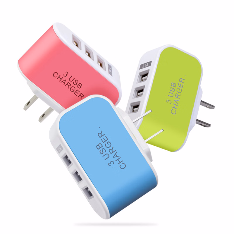 Portable Quick 3 Port USB Charger