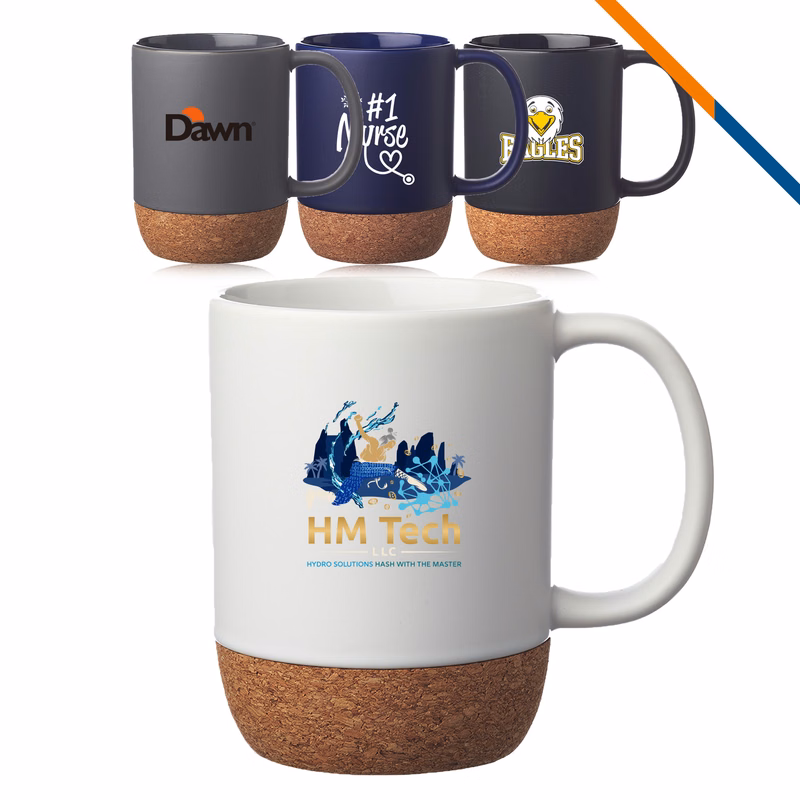 Geena Cork Ceramic Mug – 15 OZ.