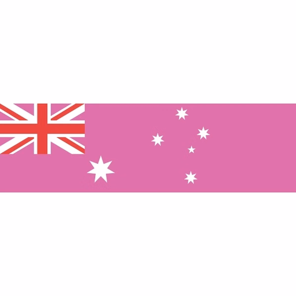Australia Pink Pride Window Decals 3" x 10"