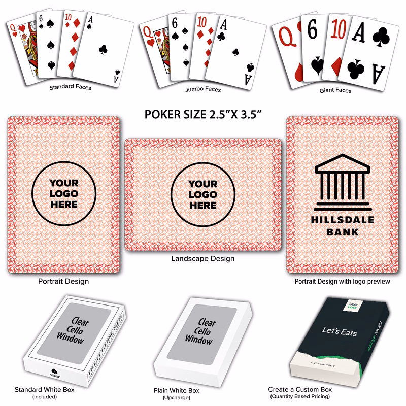 Breast Cancer Ribbon Theme Poker Size Playing Cards
