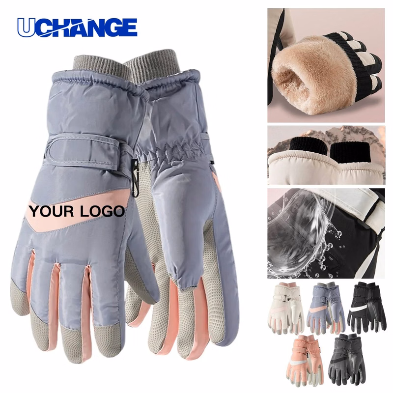 Warm Waterproof Ski Gloves with Secure Grip for Snow Sports
